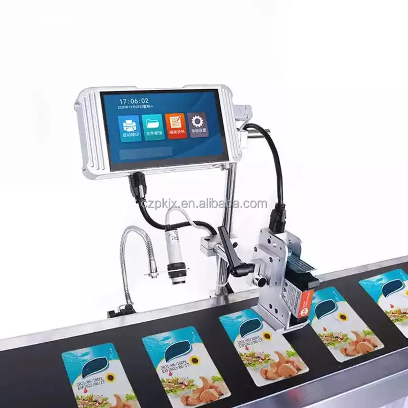 Alta velocidade on-line Digital Inkjet Impressora Para Carton Máquina De Pintura Para Máquina De Impressão Em Alimentos PVC Alumínio