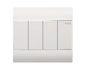 Interruptor de pared multifuncional Enchufe estándar Yaki UK, 4 entradas, 1 vía, Control de palanca, salida eléctrica de múltiples orificios - Product Image 5