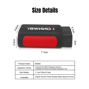 KONNWEI KDIAG MINI Voll system Auto Scanner Reset SAS EPB Service ECU Programmierer OBD 2 OBD2 Auto diagnose tool PK THINKCAR