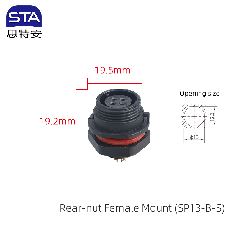 Front Mount Female Socket