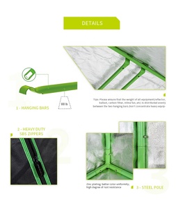 100% Kiểm Tra Chất Lượng Siêu Phản Xạ & Durable 600D / 1680D Mylar Vải 4X6 Growtent - Product Image 5