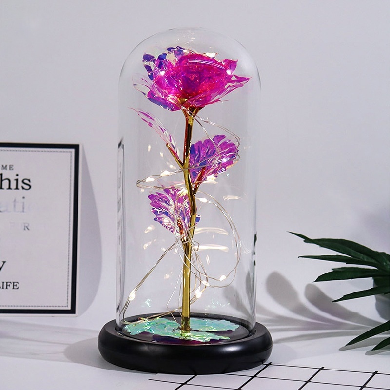 Fond en plastique + feuilles Rose fleur laser rouge