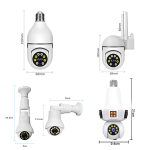 E27 telecamera di sicurezza per interni e esterni Wireless CCTV lampadina a LED scheda SD presa telecamera di sicurezza PTZ rete Wifi - Product Image 4