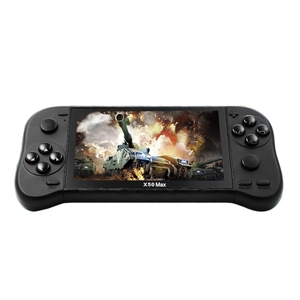 คอนโซลเกมแบบพกพาหน้าจอ X50สูงสุด5.1นิ้วสำหรับผู้เล่นสองคนพร้อมเกม6000 + สำหรับเป็นของขวัญคริสต์มาสสำหรับเด็ก