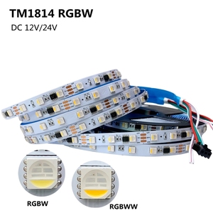 Цифровая Светодиодная лента TM1814 RGBW 4 в 1 аналогичный sk6812 IC 1-5 м 60 светодиодов/м программируемый адресуемый RGBWW СВЕТОДИОДНЫЙ Пиксель 12 В 24 В - Product Image 3
