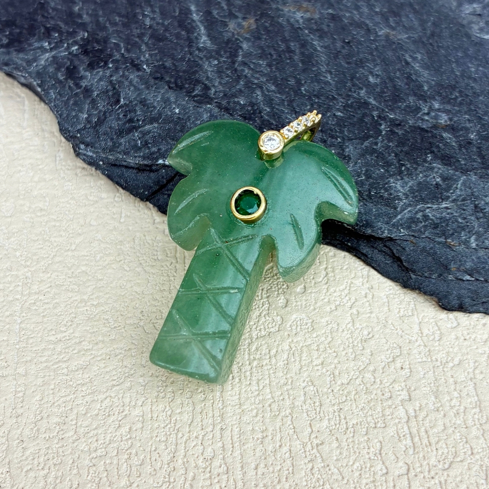 Green aventurine - gold