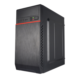 PC ATX a granel con ventilador de fuente de alimentación plexiglás caja de computadora refrigerada horizontal PC chasis CPU gabinete - Product Image 1
