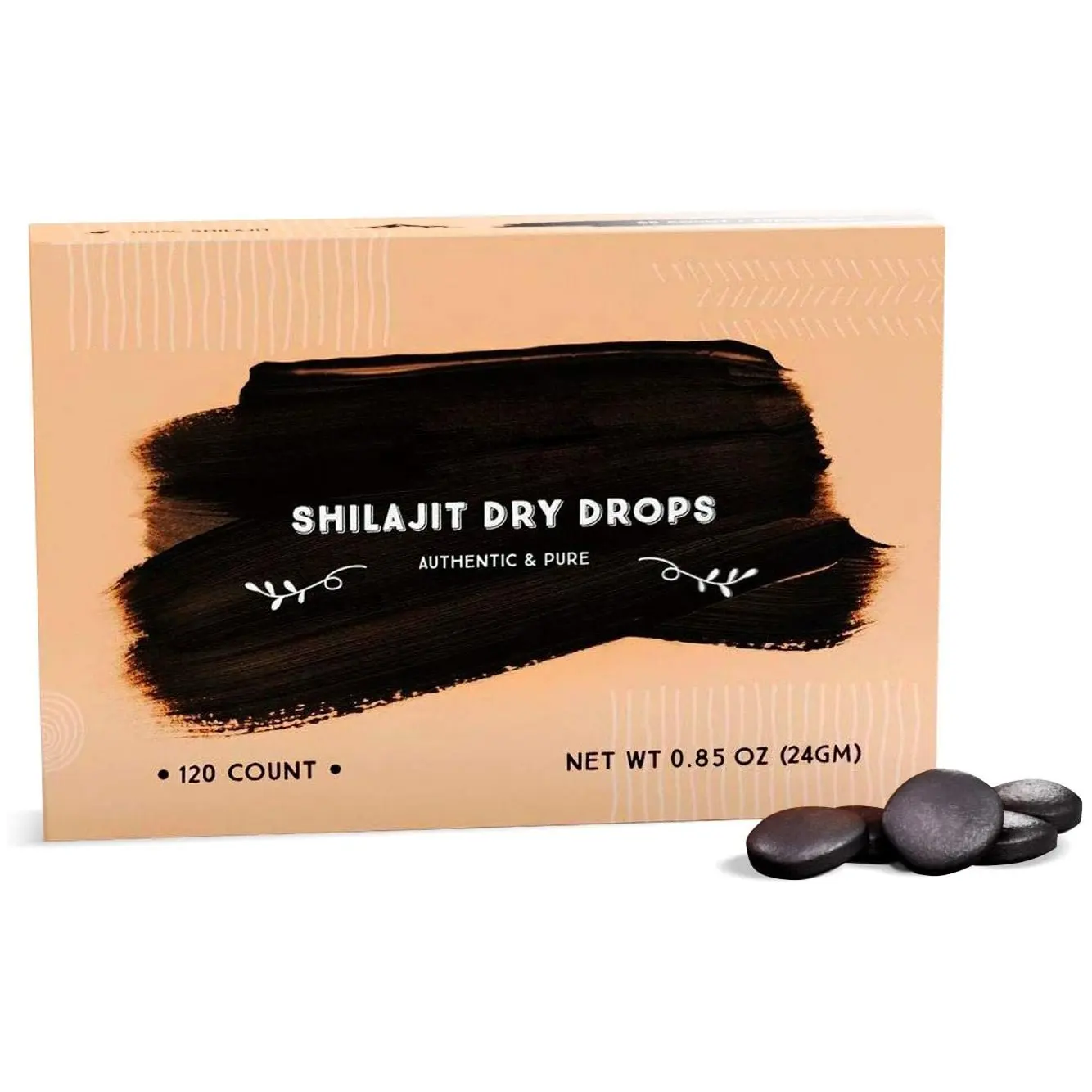 Gotas líquidas de shilajit natural, pastillas de shilajit Himalaya pura de resina shilajit