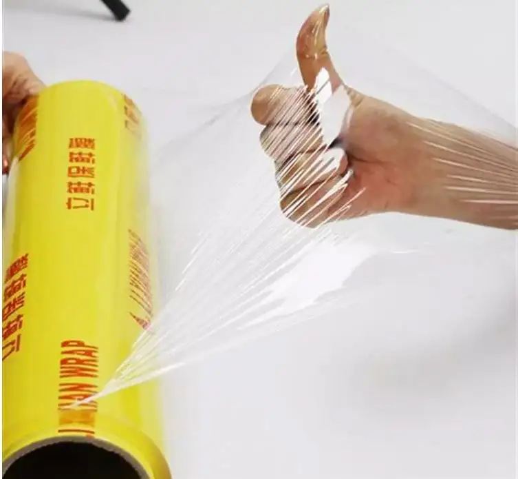 Groothandel Voorgerekte Hand-Wrap Voedselbak Verpakking Machine Prijs Pe Plastic Films Met Stretch Wrap Folie
