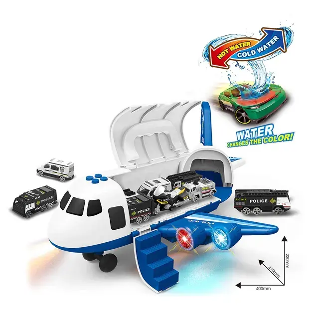 عرض ساخن على طائرة كهربائية للأطفال لعبة من سبيكة للتخزين طائرة مع موسيقى رش خفيفة