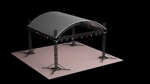 Traliccio di illuminazione dj con sistema audio per altoparlanti line array per eventi truss - Product Image 5