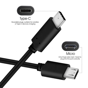 รองรับการชาร์จอย่างรวดเร็วและข้อมูล USB Type C ไปยัง USB Micro B port สาย2.0 1M - Product Image 2