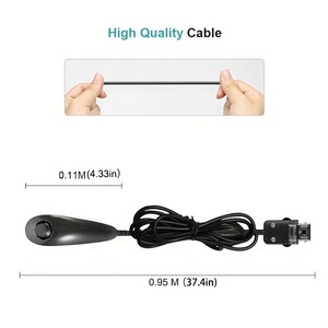 N-wii ve Wii U konsolu ile uyumlu HiCyber kablosuz Nunchuck Joystick denetleyicisi - Product Image 3