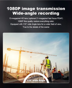 Tech Hub 5G navigasi GPS WIFI 1080p audio video rekaman interkom helm pemadam kebakaran helm keselamatan AI deteksi plastik - Product Image 4