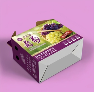 グレープボックス段ボール箱果物と野菜用カスタマイズゲーブルボックスハンドル付きグレープボックス - Product Image 6