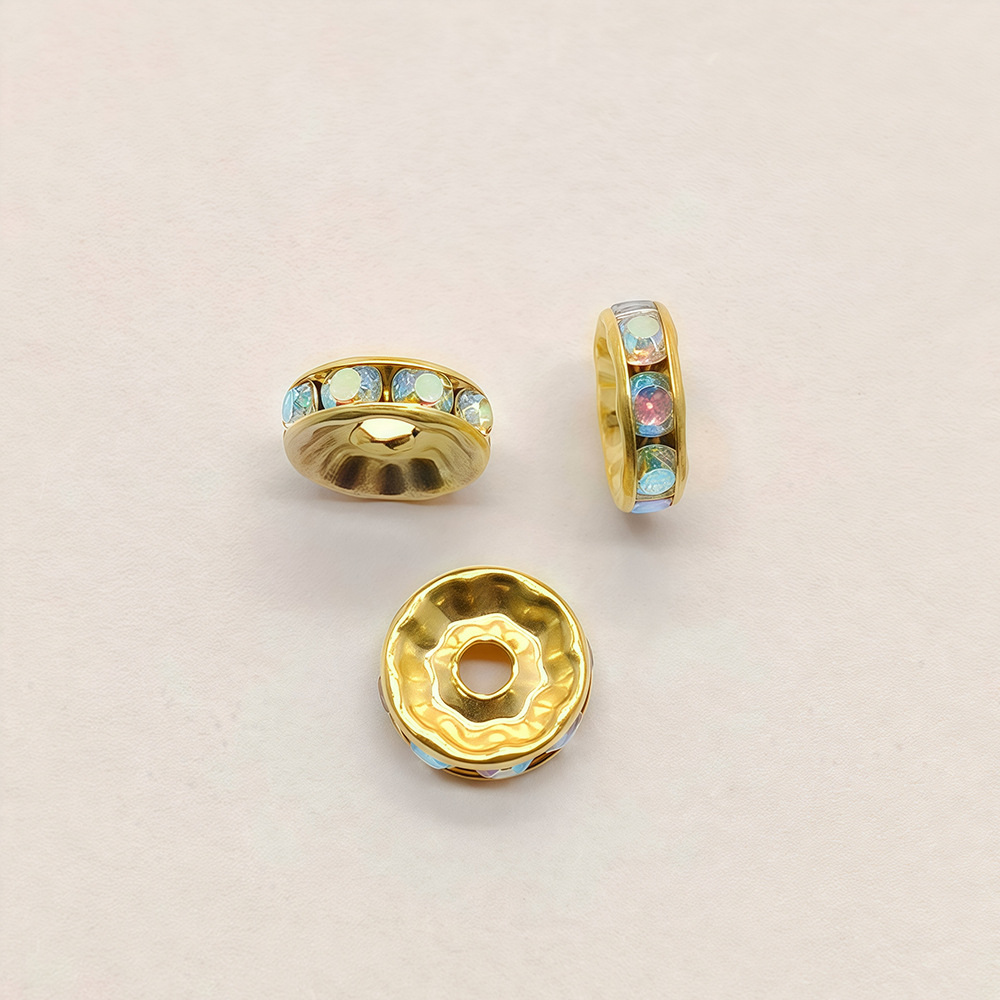 Gold-plated straight-edge AB diamond