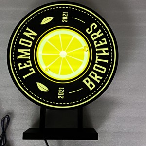 Производитель Koncept, индивидуальный рекламный круглый светодиодный световой короб, логотип, знаки, Publicidad Cajas de Luz, магазин Caixa de Luz - Product Image 6