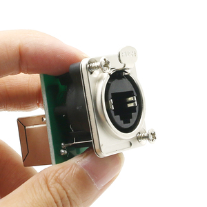 Type D Data Network Panel Adapter Multimedia Engineering Network Socket Black Plastic <strong>RJ45</strong> Adapter - Product Image 2