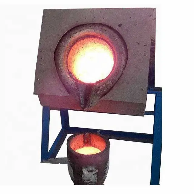 Hecho en China personalizado 250kg horno de fundición de acero aluminio cobre acero hierro horno de fusión por inducción para fundición de acero