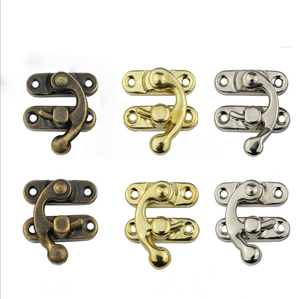 Đúc Túi khóa kim loại Phụ kiện túi khóa sừng khóa Khóa Retro hộp đồ trang sức chốt cho hộp gỗ - Product Image 6