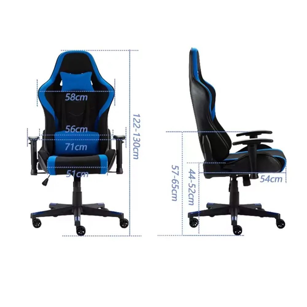 OEM Ergonomic Comfortable Leather Racing Style Gaming Chair With Colors available