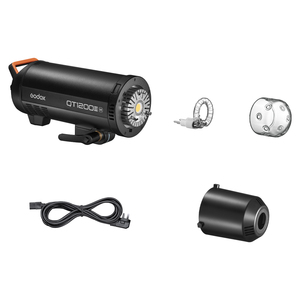 Godox QT1200III 1200W 1/8000s yüksek hızlı Sync stüdyo flaş çakarlı lamba dahili 2.4G kablosuz sistem 40W LED modelleme ampul - Product Image 2
