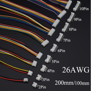 Mini Small Micro JST 2.0mm <strong>PH2.0</strong> Male Female <strong>Connector</strong> 2/3/4/5/6/7/8/9/10-Pin Plug With Terminal Wires Cable Socket 26AWG - Product Image 2