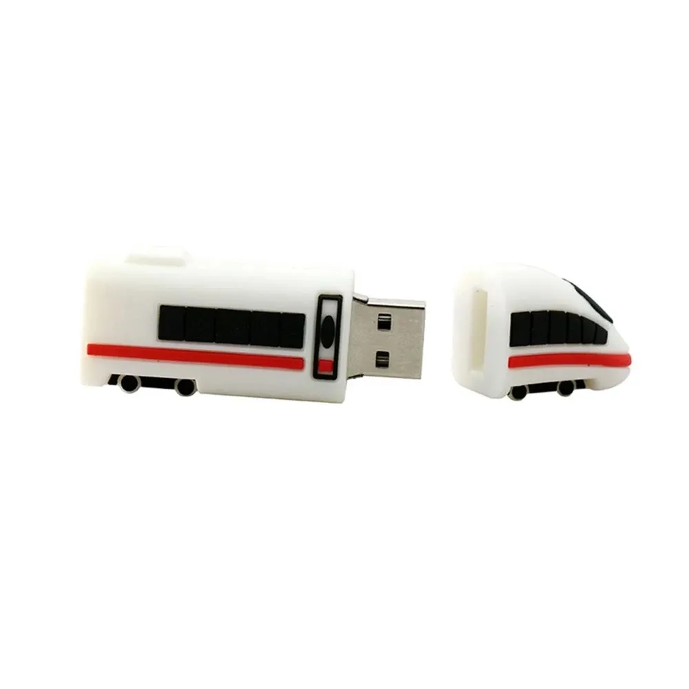 مخصص رصاصة قطار محرك فلاش USB الكرتون حملة القلم ل تعزيز PVC USB عصا