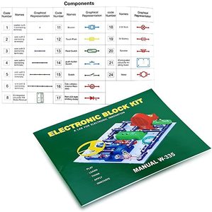 335 Electronics Discovery Kit circuiti esperimenti Kit Smart Electronics Block Kit giocattolo educativo per scienze - Product Image 6