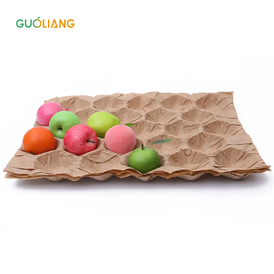 Đúc bột giấy khay thích hợp kraft giấy trái cây khay lót cho đóng gói Apple kiwi bơ papel de paleta de Aguacate