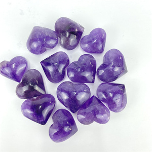 Pierre de guérison artisanale naturelle en gros Matériau mixte cœur en cristal cœur en quartz rose pour cadeau - Product Image 3