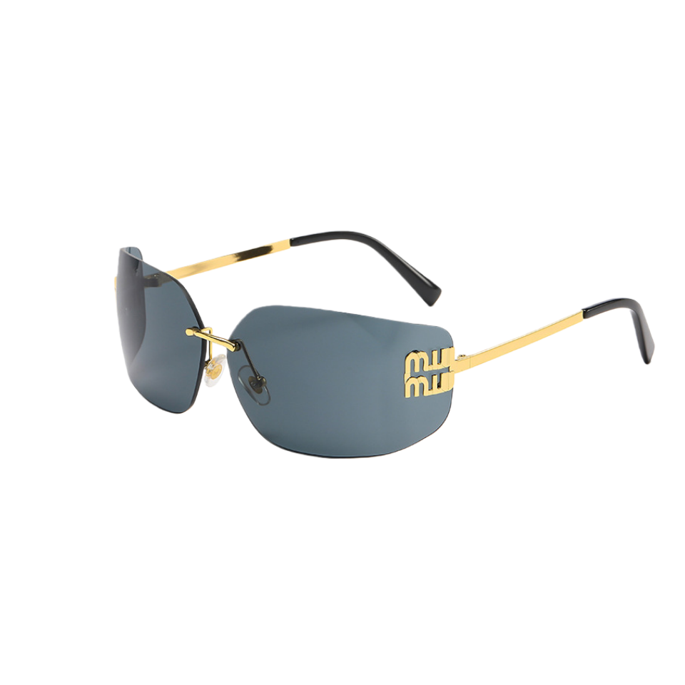 Cornice dorata con piastre grigie