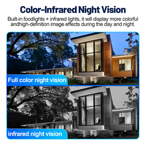 12X Zoom Three Lens Outdoor <strong>Camera</strong> Full Color Night Vision Waterproof Ip66 Two Way Audio Home Security Cctv <strong>Camera</strong> - Product Image 3