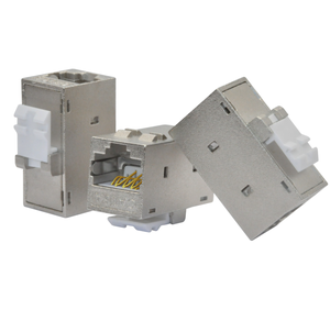 RJ45 shielded Cat6 nội tuyến <span class=keywords><strong>Coupler</strong></span> Keystone Jack FTP cat6A RJ45 <span class=keywords><strong>Coupler</strong></span> nữ để nữ OEM/ODM - Product Image 2