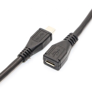 MANUFACTURE USB 2.0MICROオス-メスUSBusb2.0MICRO延長ケーブルコード0.3M