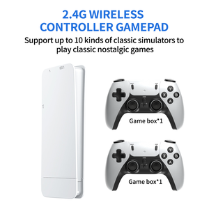 HD Retro Custom Wireless Game Controller 64G TF Card 4K for HDMI Over 20K+ Games for 2-Player Gaming Game Stick - Product Image 2