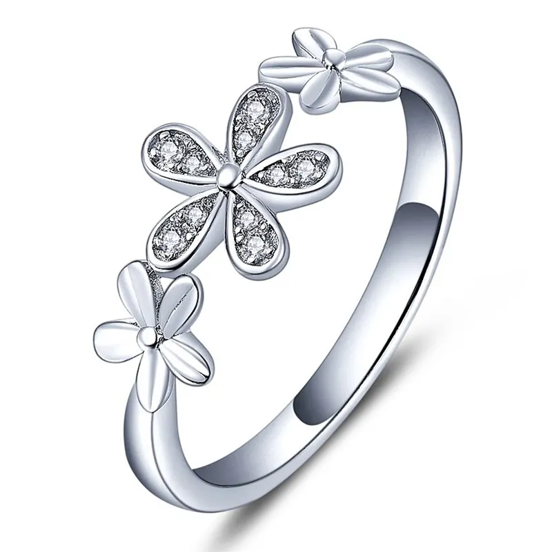 Bague de mode personnalisée de haute qualité en argent sterling 925 Fine Jewelry Technology China Daisy Rings 925 Silver