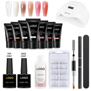Toptan yeni tasarım lamba uzatma jel kiti tabanı pardösü kayma çözümü poli Geling tırnak kiti Set - Product Image 3