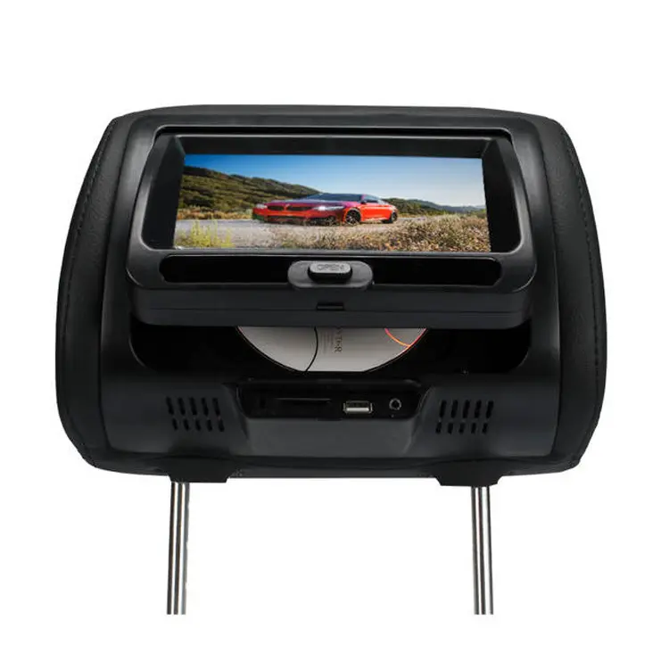 Monitor Universal para reposacabezas de coche, pantalla trasera de 7 pulgadas para DVD + AV