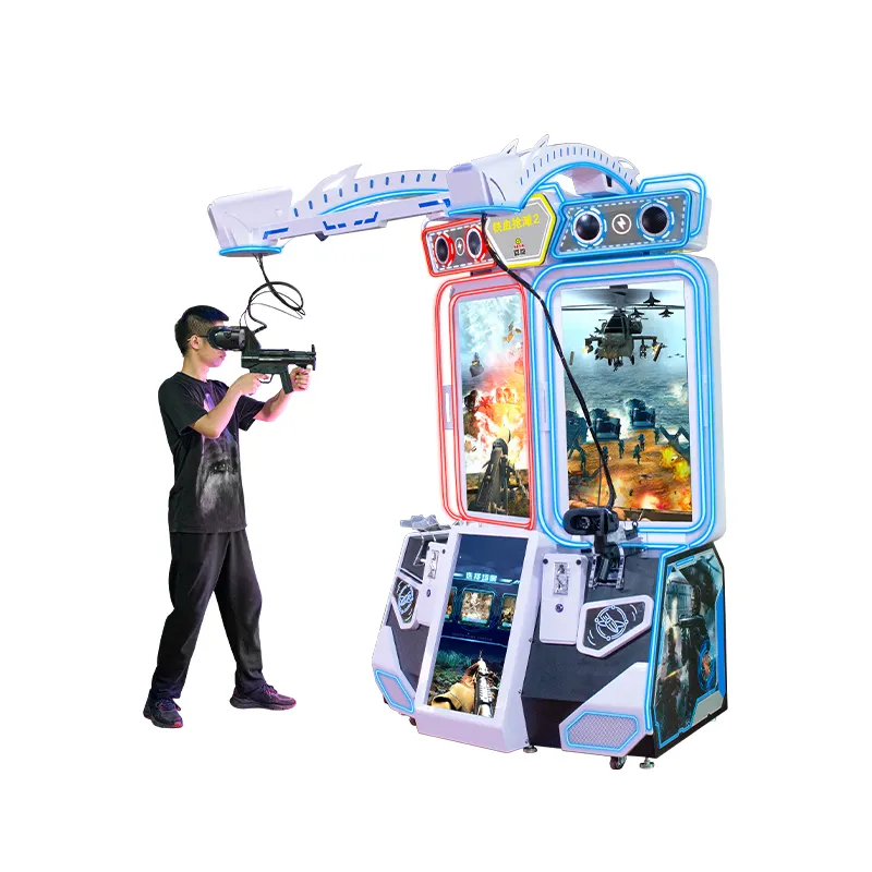 Nuovo arrivo gioco Arcade macchina a gettoni giochi per bambini giochi cambio arma al coperto 2 giocatori VR Arcade pistola tiro al centro commerciale
