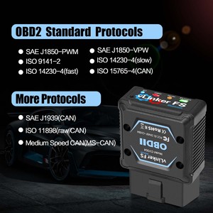 Blue-Tooth OBD2 Car ECU Programación Profesional Elm327 Vgate Vlinker FS Herramienta de escáner de diagnóstico de coche