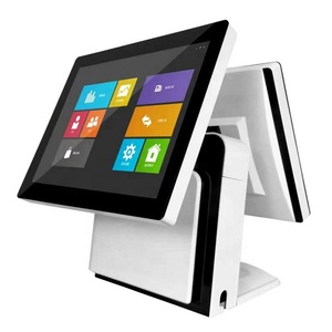 LKS-POS820D New Model 15&quot; 17&quot; All in One Dual Screen True Flat Touch Pad Pos Terminal with Bright Shell - Product Image 2