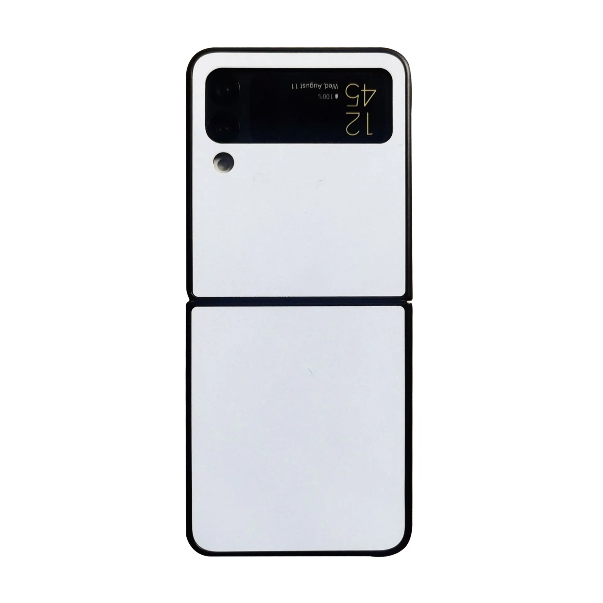 サムスンギャラクシーZフリップ3ケース用アルミニウムプレート付きDIY2D昇華ブランク電話ケース
