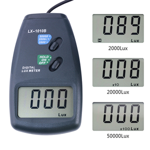 เครื่องวัดแสงดิจิตอล3ช่วง LX1010B มิเตอร์ดิจิตอล/ดิจิตอล illuminance Meter 0 - 50000 Lux photometer สัมผัสรีโมทคอนโทรล - Product Image 3