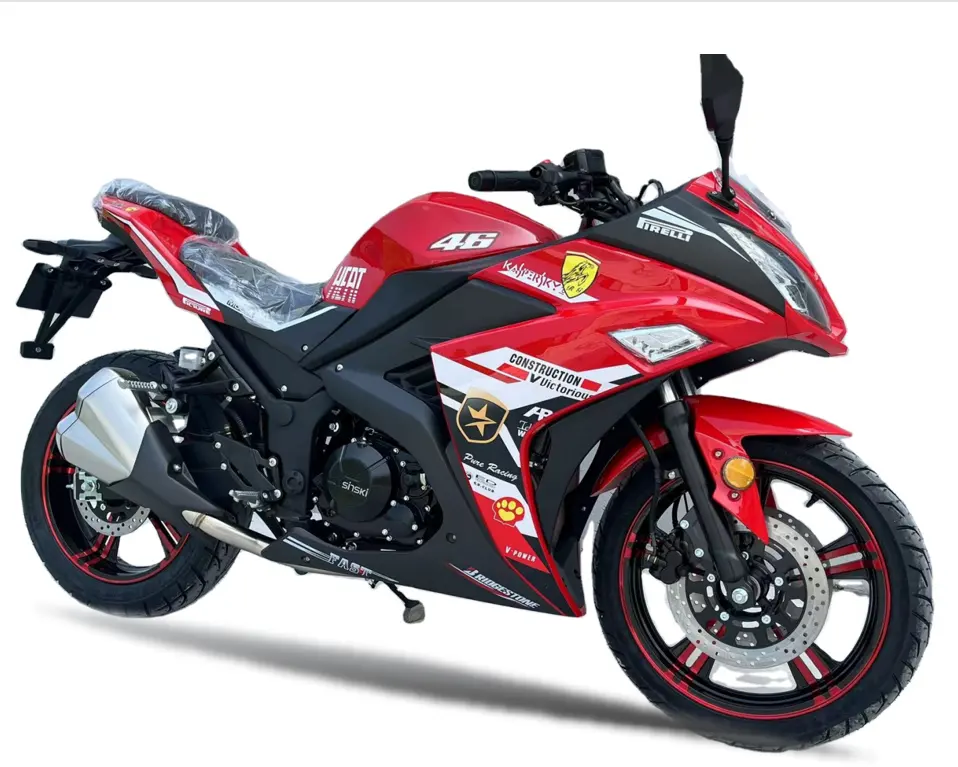 Américain populaire en vente Moto à essence 250cc adulte rapide 128 km/h vitesse hors route moto Sportbikes