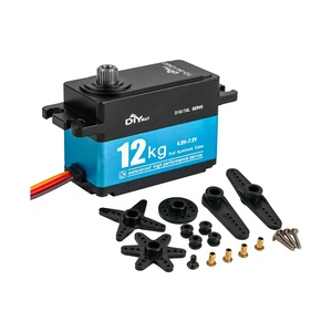 12KG 디지털 서보 TD-9412MG 전체 알루미늄 케이스 180-360 도 금속 스티어링 기어 모터 1:10 1:8 RC 자동차 로봇 DIY - Product Image 1