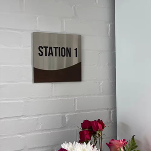 Custom Office Wall Signs in Stainless Steel with Vintage Design for Room Labels and Commercial Buildings - Product Image 6