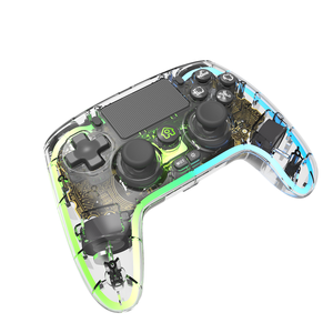 HONSON 6in1 RGB LEDワイヤレスコントローラー (PS4/Switch/PC/PS3/Android/IOS用) btゲームパッドホールセンサー (L2、R2付き) - Product Image 4