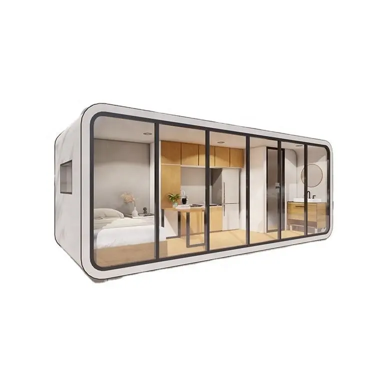 Contenedores de acero galvanizado de doble capa más populares Casa prefabricada modular para estancia en casa