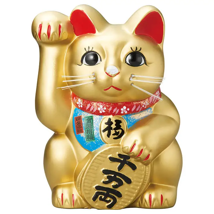 Seto ware Tokoname ware et Kutani ware feng shui maker lucky fortune cat